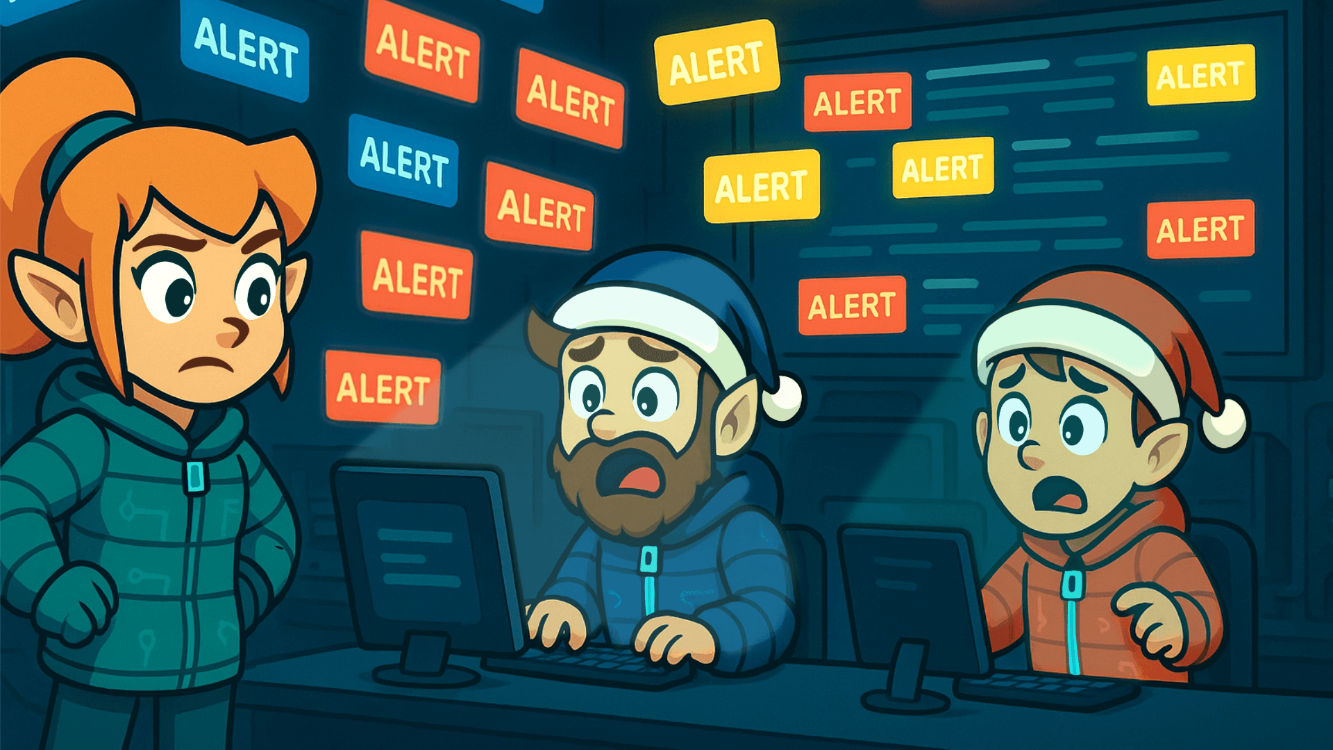 Depiction of raining alerts, affecting the festivities of the Best Festival Company.