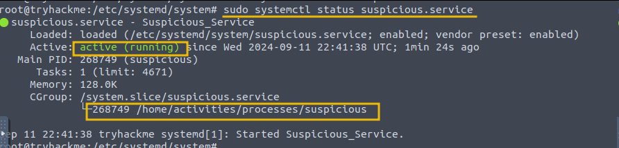 Checking service status