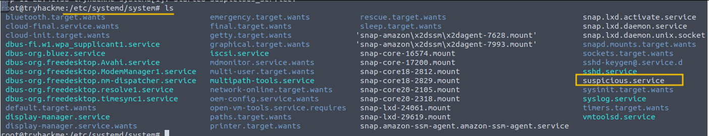 Services directory listing
