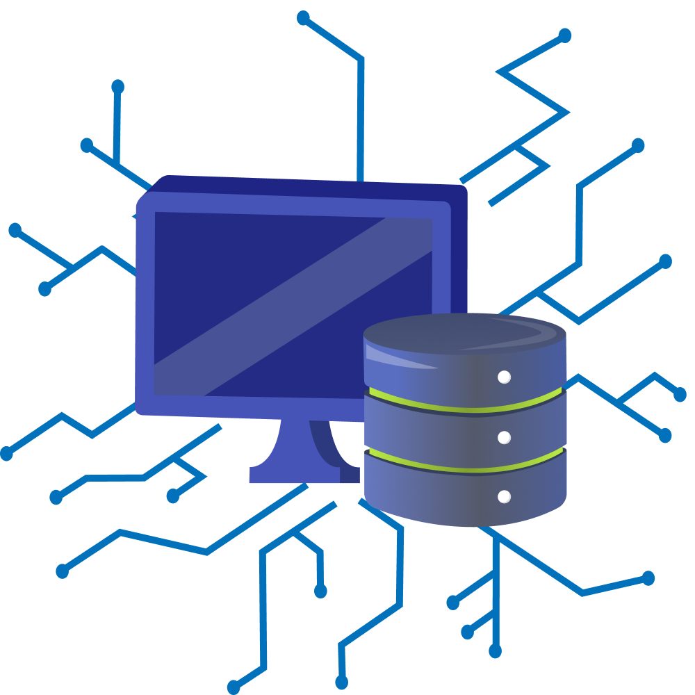 Image showing a host machine emitting network connections