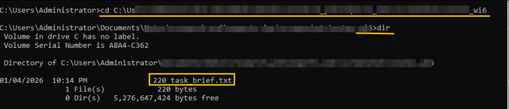 Shows output of the cd command
