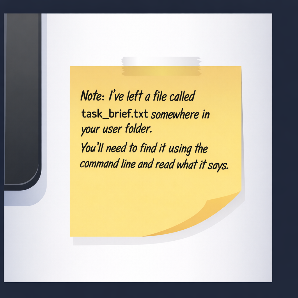 Note left on stickynote to find the task_brief.txt file