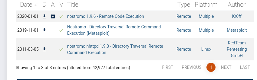 Exploit-DB search