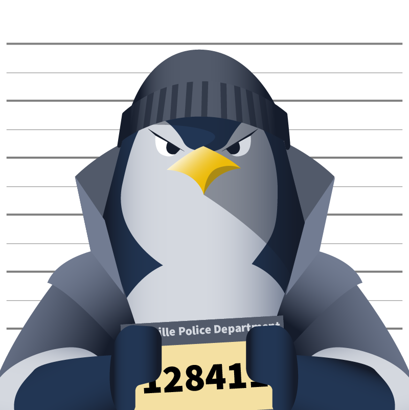 Penguin Zero's mugshot