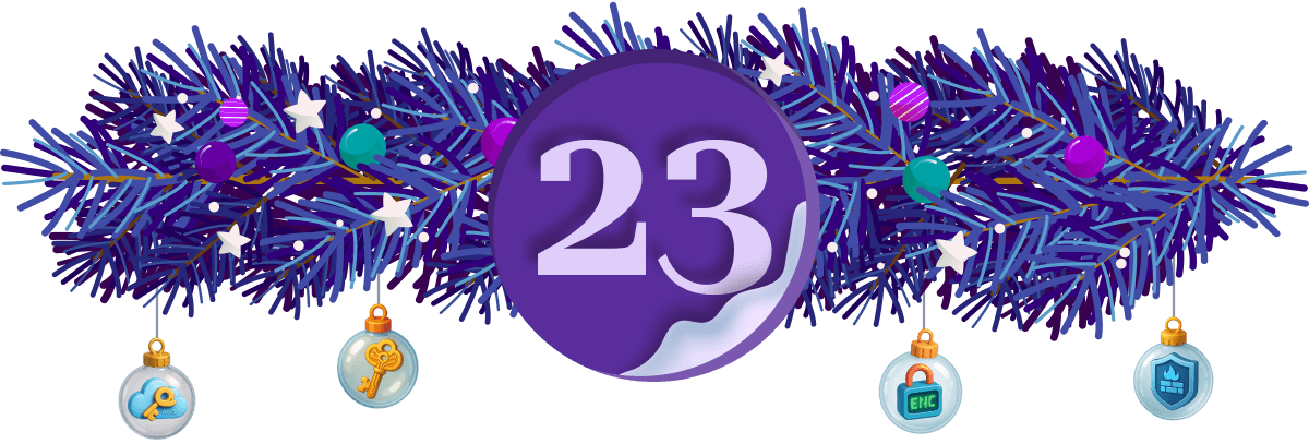 Task banner for day 23