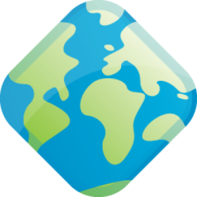 An image of the GeoServer diamond globe logo.