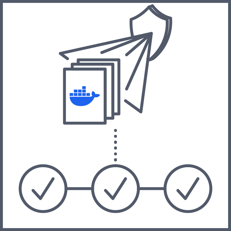 image scanning in CI/CD pipeline icon