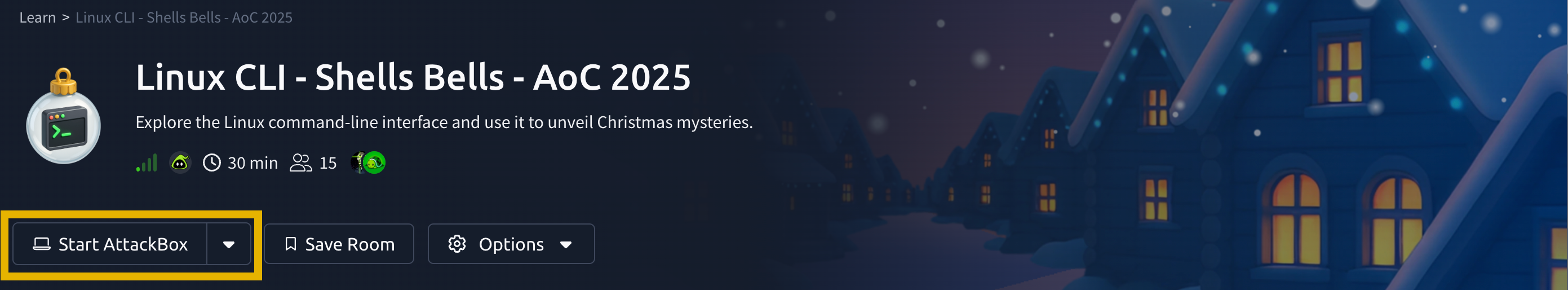 Start Attackbox button