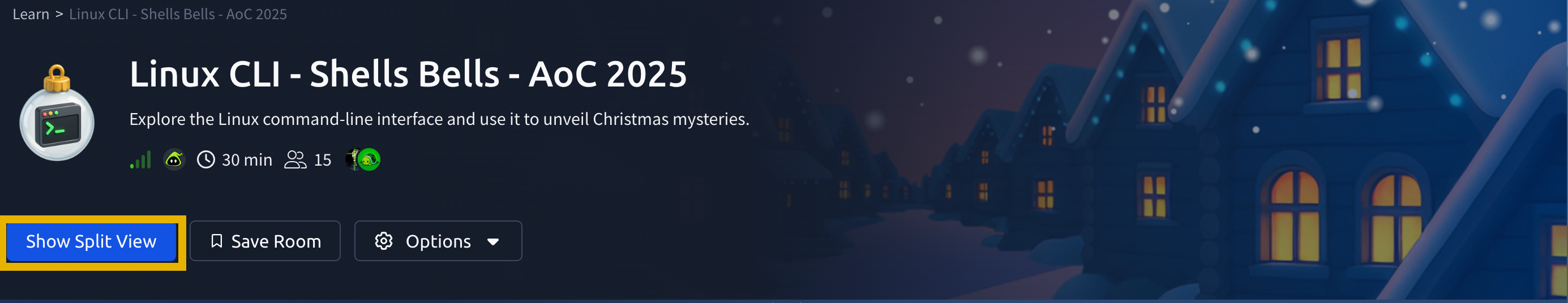 Show split view button