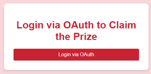 login via oauth with malicious redirect
