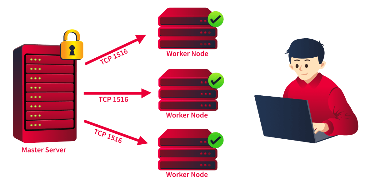 Wazuh cluster representation.