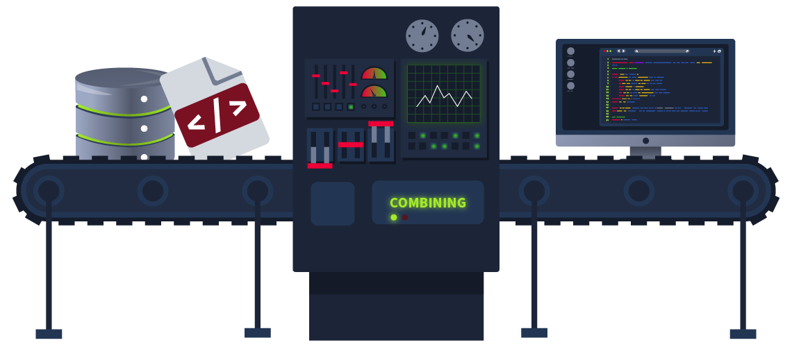 Template engine analogy