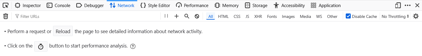 Developer Tools dashboard
