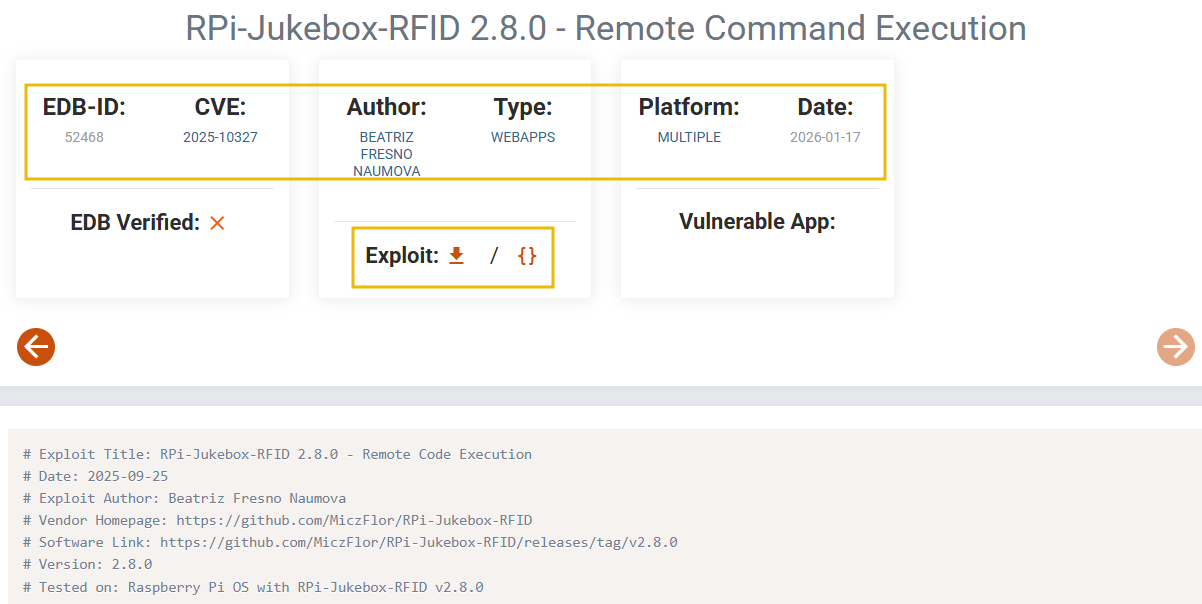 Exploit enabled CVE allowing user to download the file.